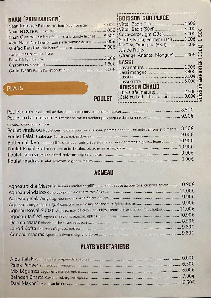 Royal sultan - Menu Image 1